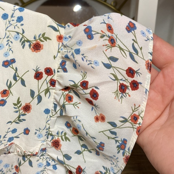 Floral maxi dress with built in slip, size M - Picture 5 of 6